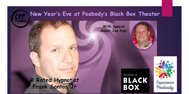 Graphic for New Year's Eve event with Frank Santos Jr.