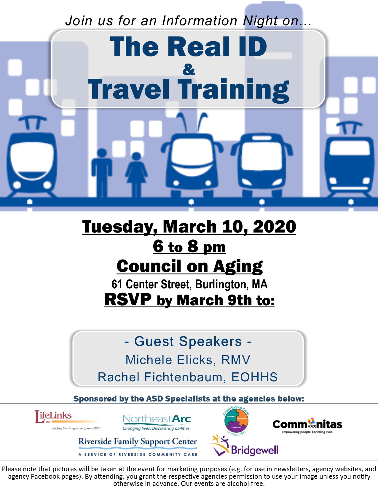 Flyer for The Real ID & Travel Training