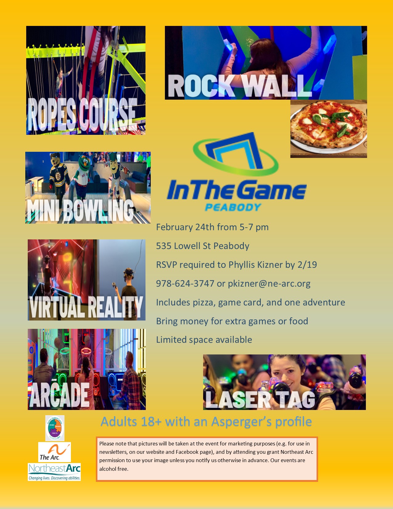 Flyer for In The Game Peabody Event