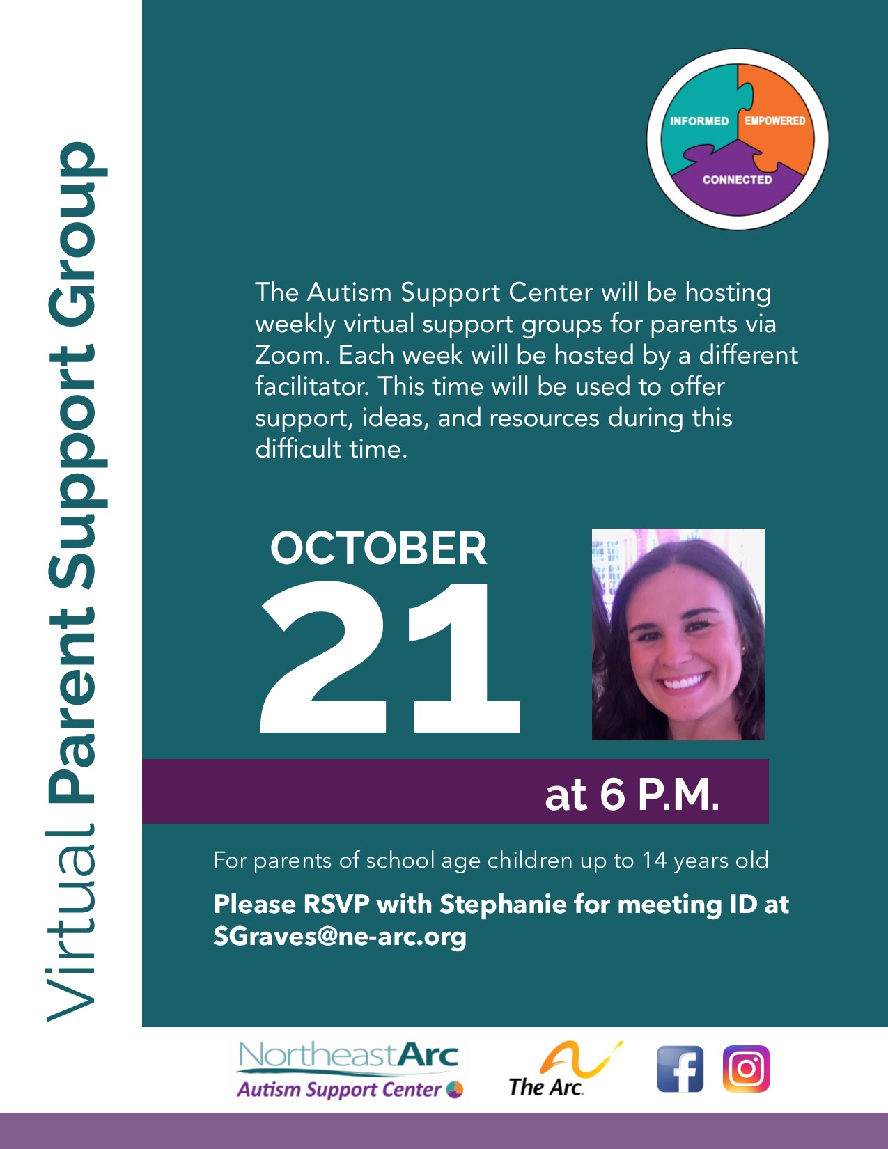 Virtual ASC Parent Support Group for Parents of School Aged Children up to 14 years old