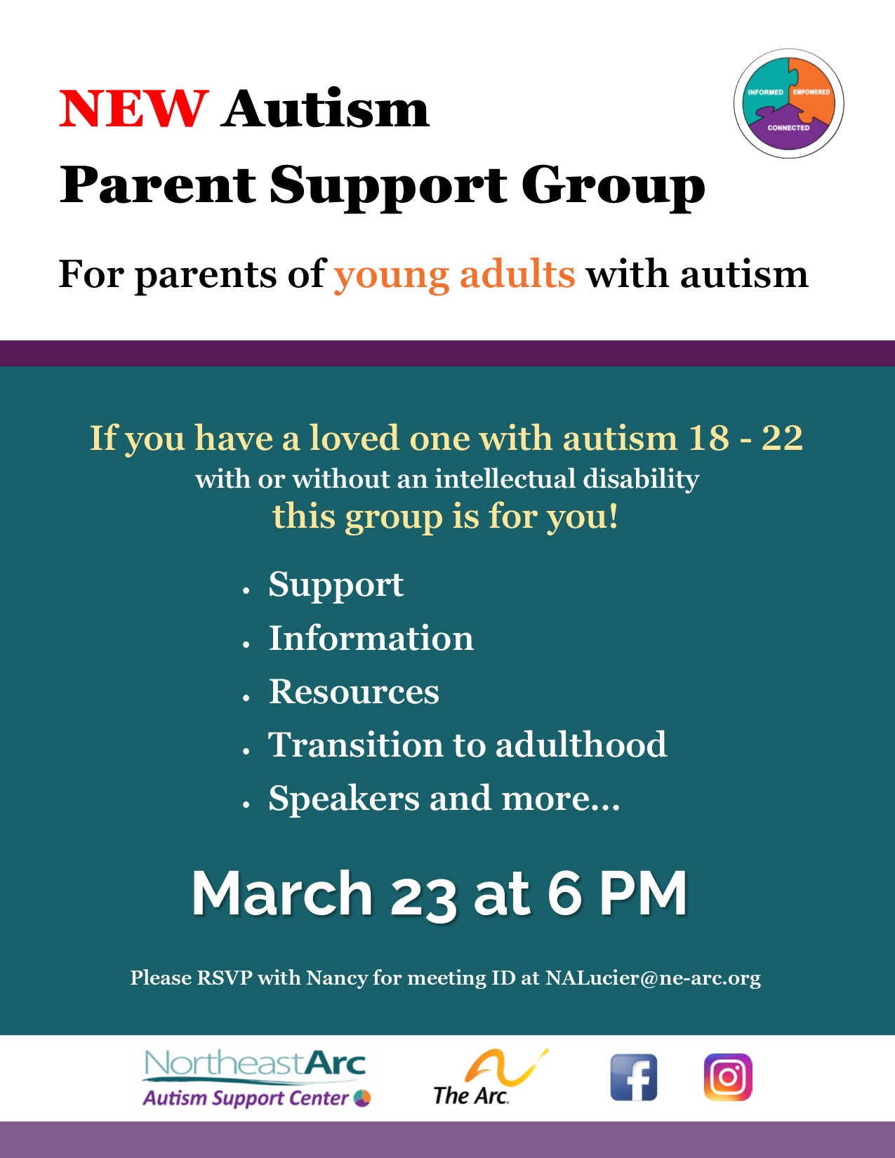 Virtual Support Group for Parents of Young Adults with Autism (18-22 years old)