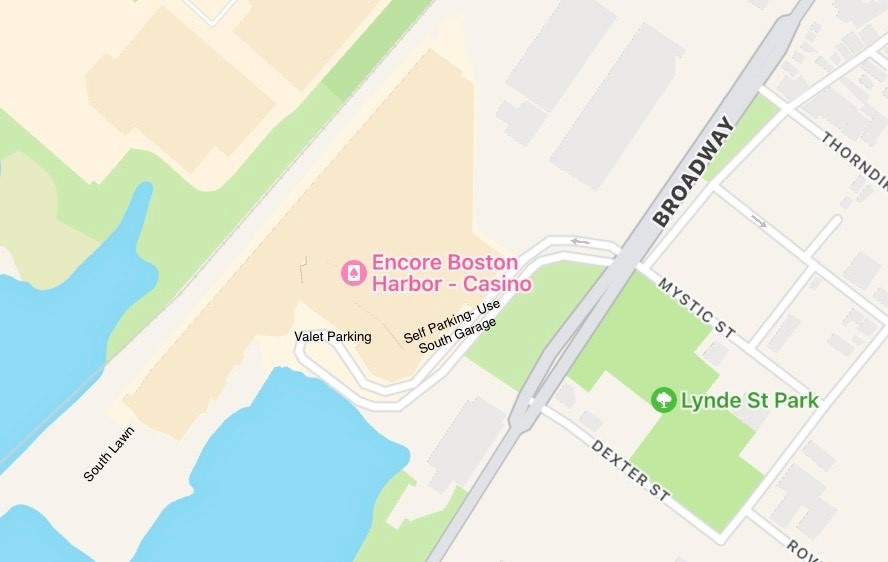 Location and parking information