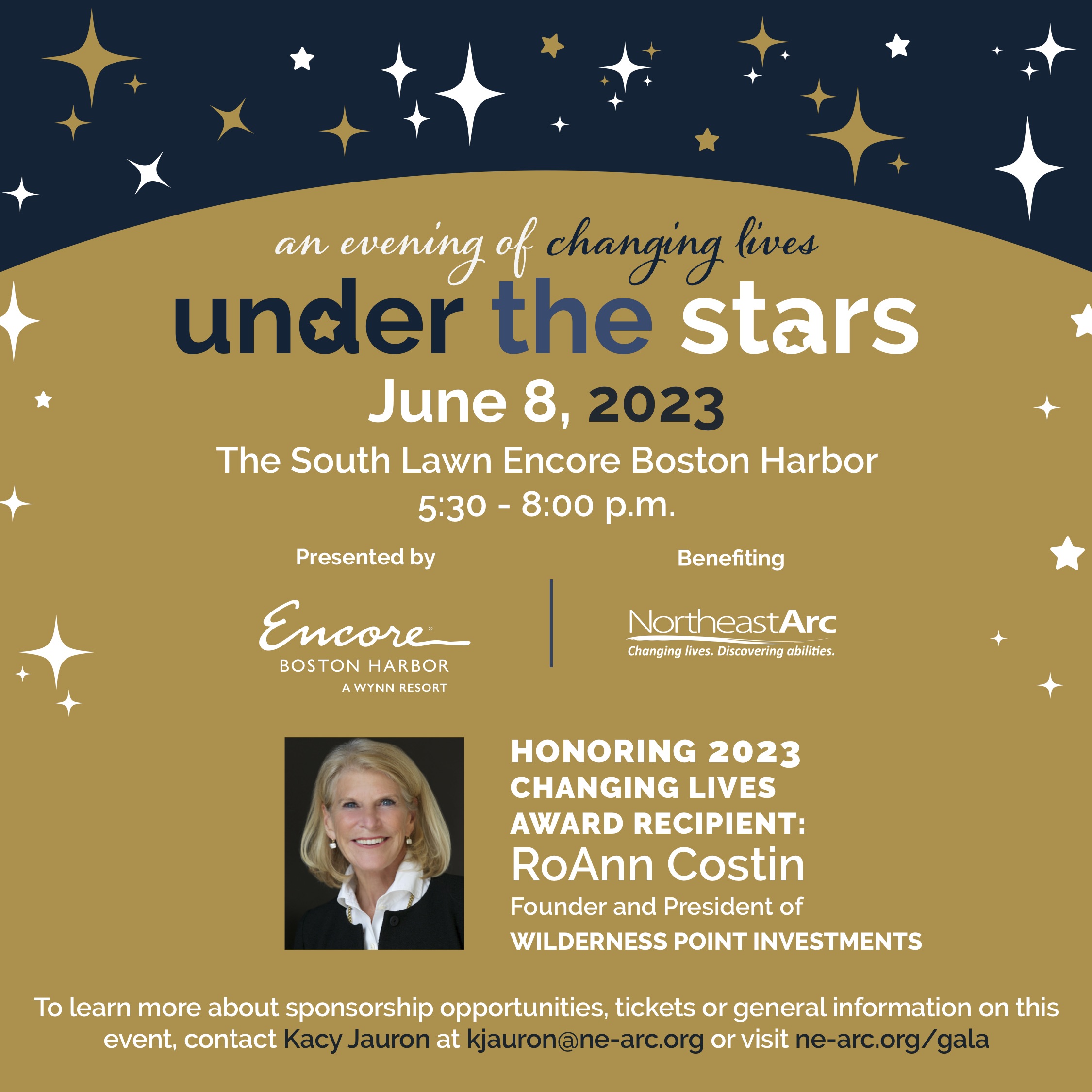 An Evening of Changing Lives honoring RoAnn Costin, June 8, 2023