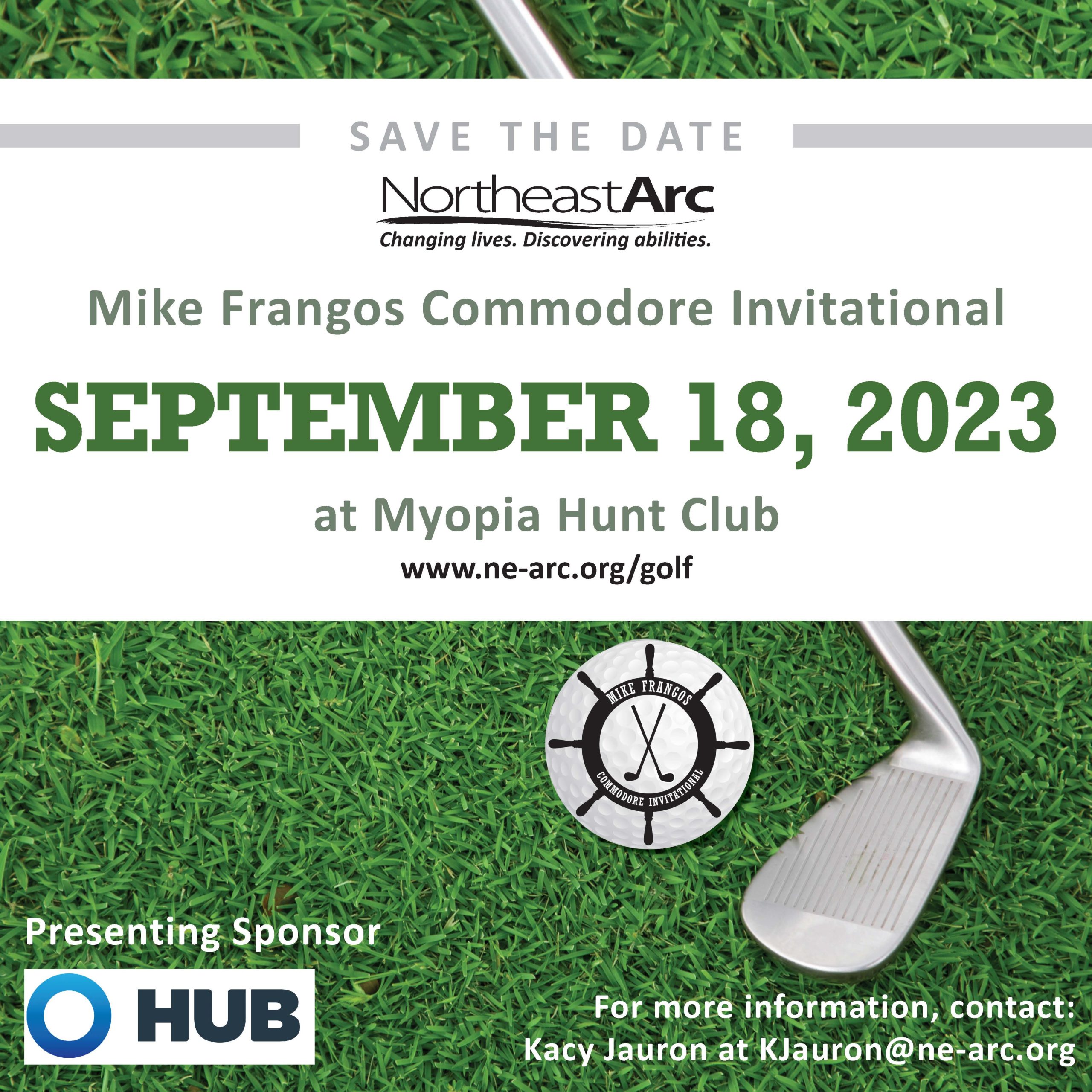 Golf Save the Date September 18, 2023