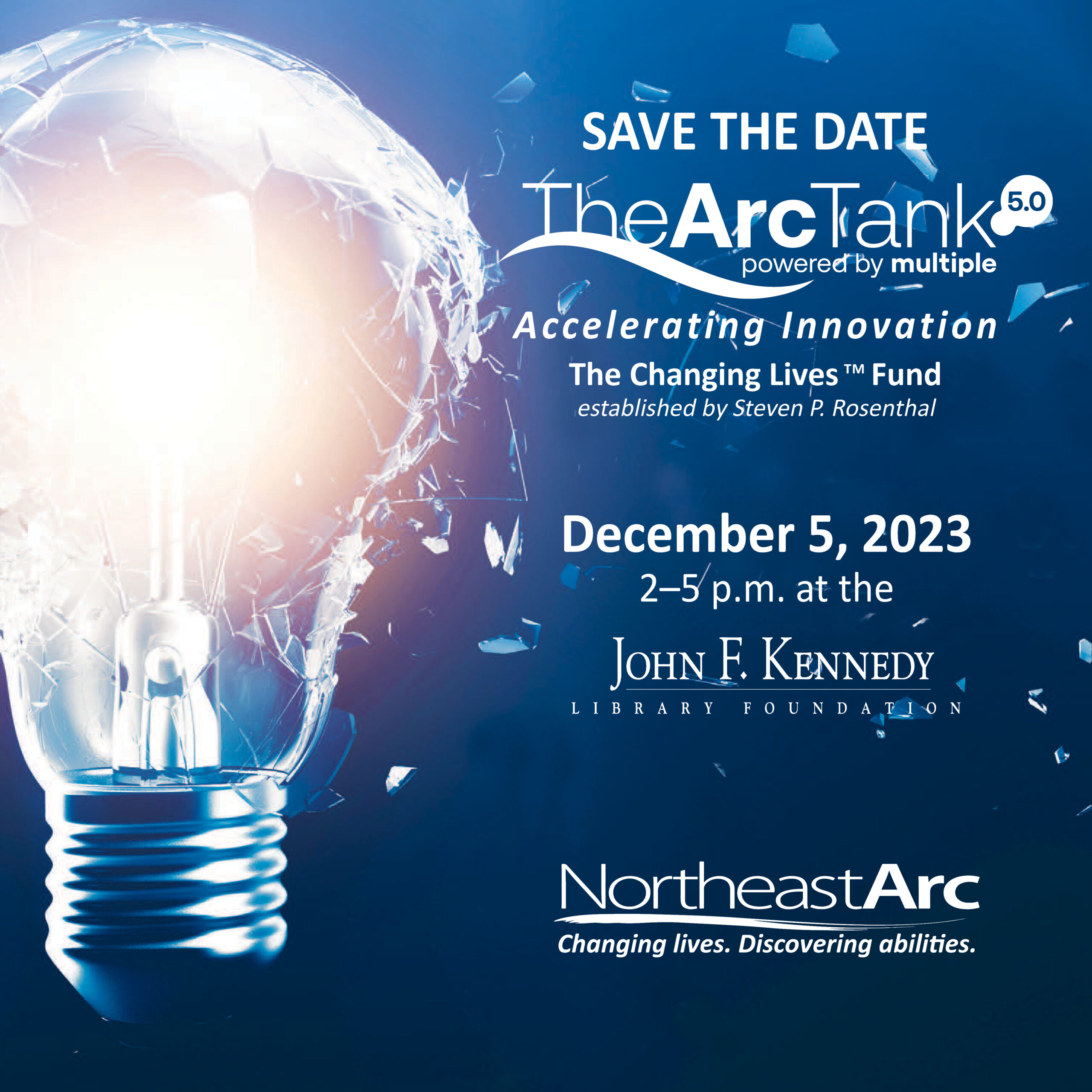 Arc Tank 5.0 December 5, 2023, 2 to 5 PM at the John F. Kennedy Library