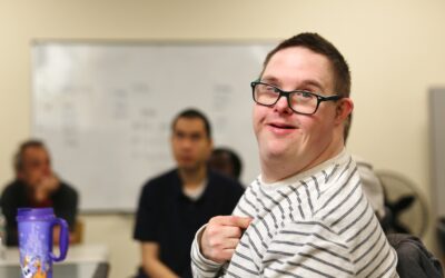 A young man looking at the camera